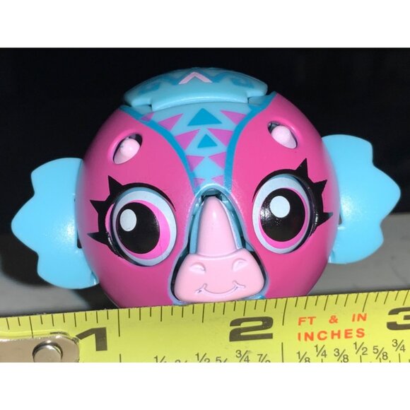 Zoobles Mama Triceratops #384 With Habitat and Baby - Picture 2 of 9